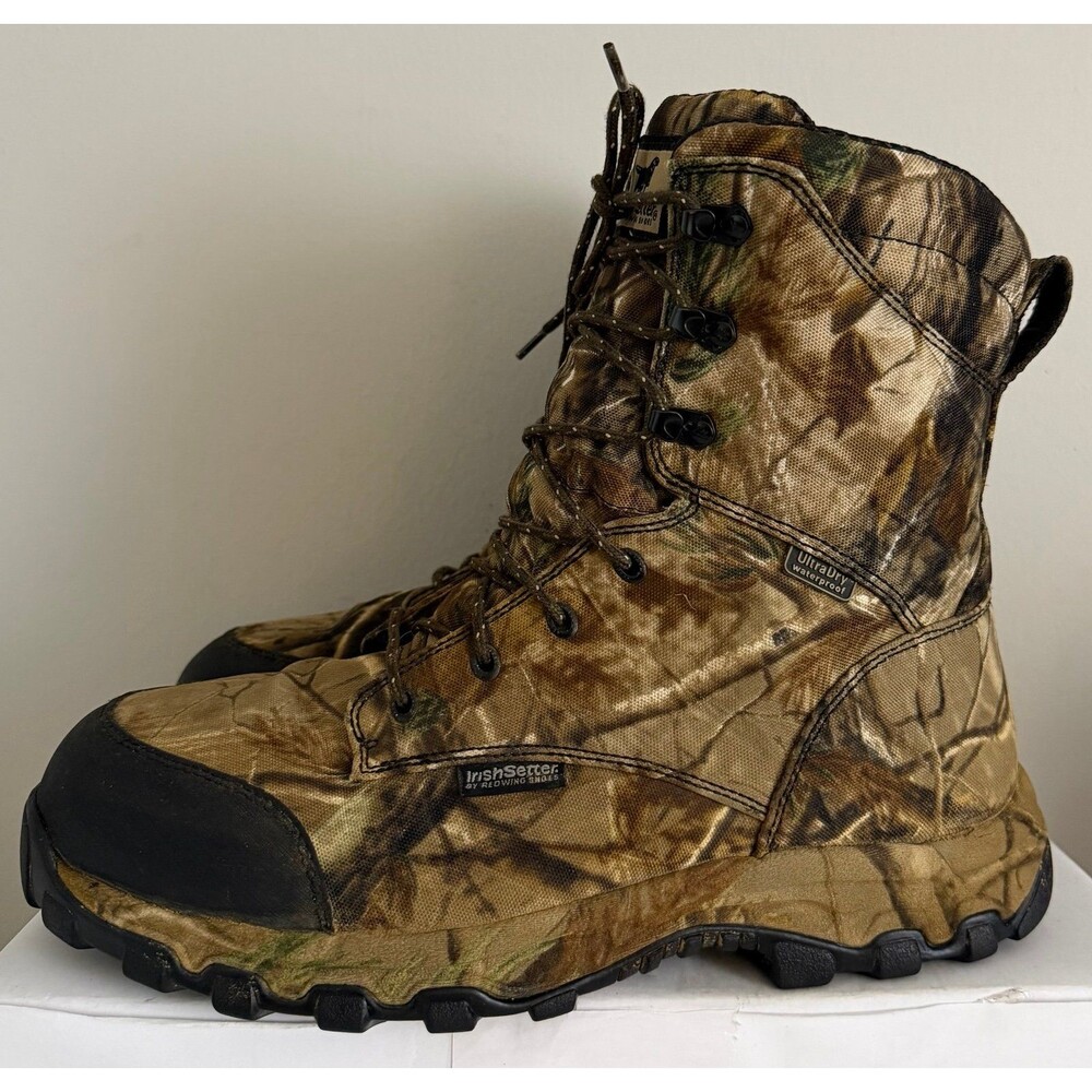 Irish Setter 1836 Boots Red Wing Shoe Hunting Camouflage Thinsulate 800G 12E2